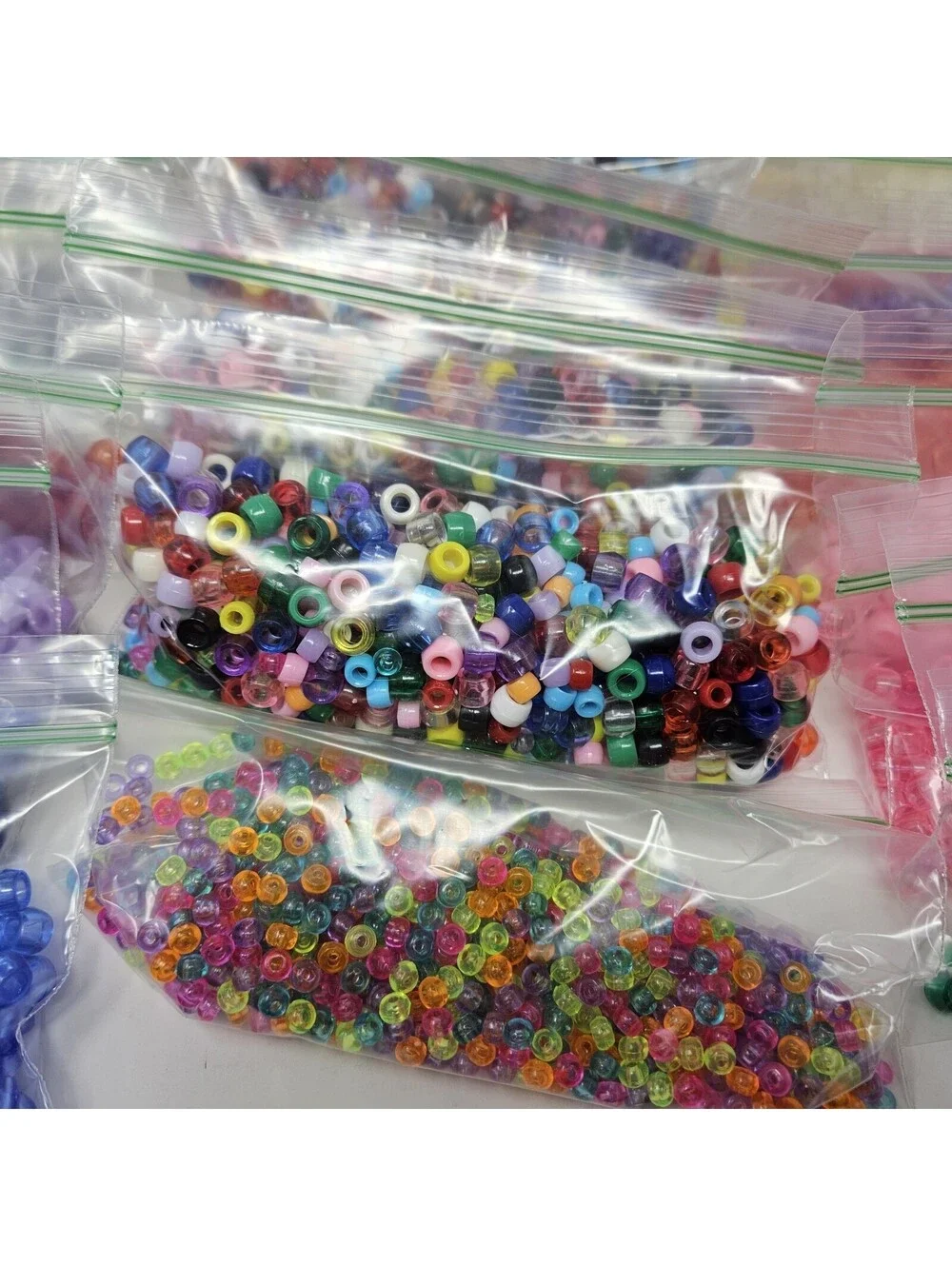 Large Lot Of Loose Beads Costume Kids Crafting Jewelry Making Alphabet Organizer